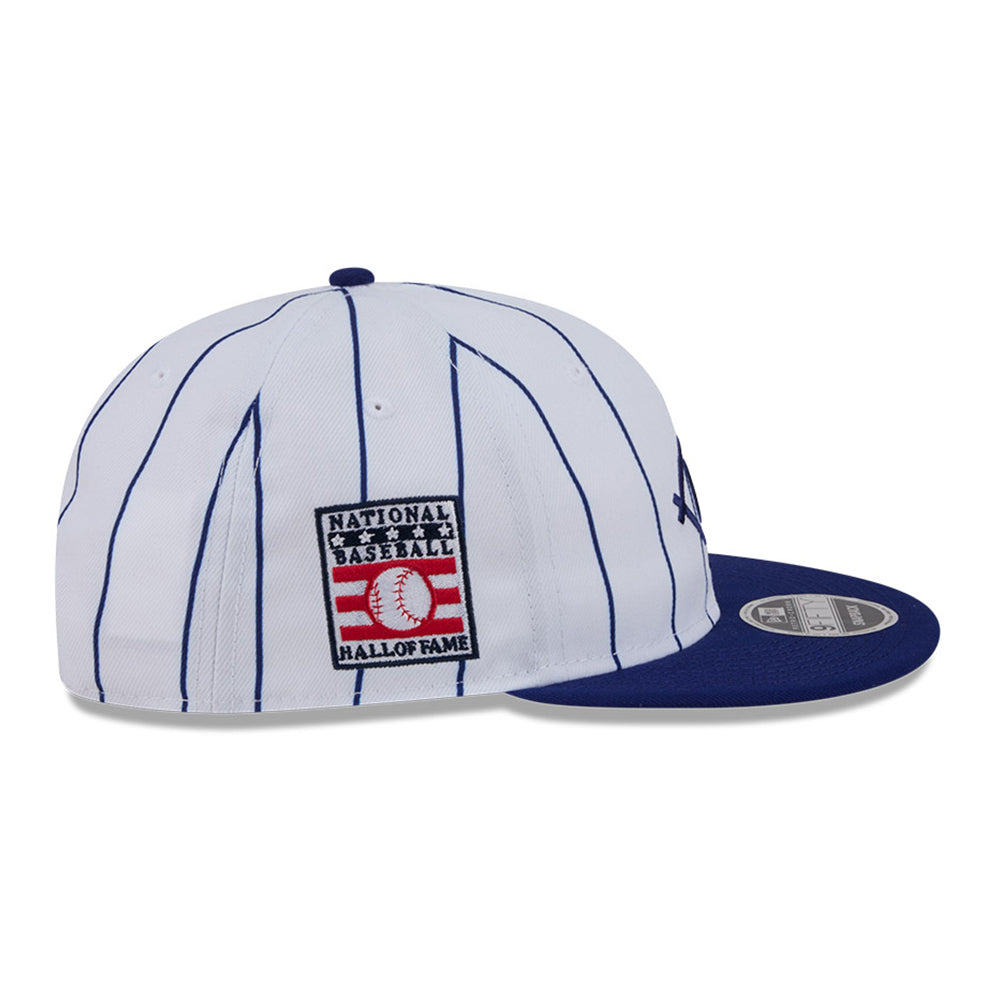 New Era Brooklyn Dodgers Hall of Fame White Navy 9FIFTY Retro Crown Snapback Cap