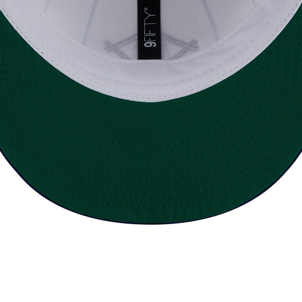 New Era Brooklyn Dodgers Hall of Fame White Navy 9FIFTY Retro Crown Snapback Cap