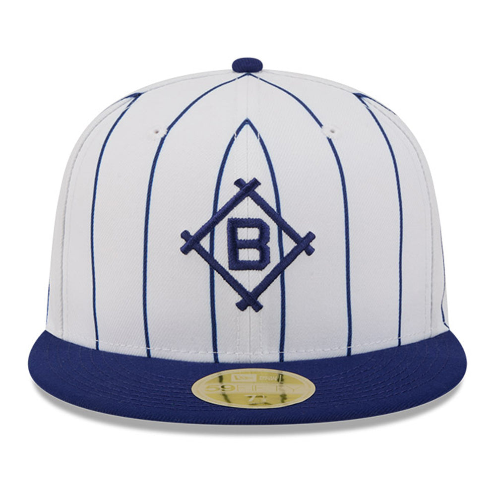 New Era Brooklyn Dodgers Hall of Fame White Navy 59FIFTY FItted Cap