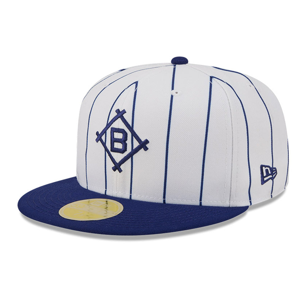 New Era Brooklyn Dodgers Hall of Fame White Navy 59FIFTY FItted Cap