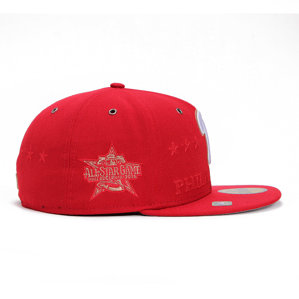 New Era Philadelphia Phillies All Star 2026 Red 59FIFTY Fitted Cap