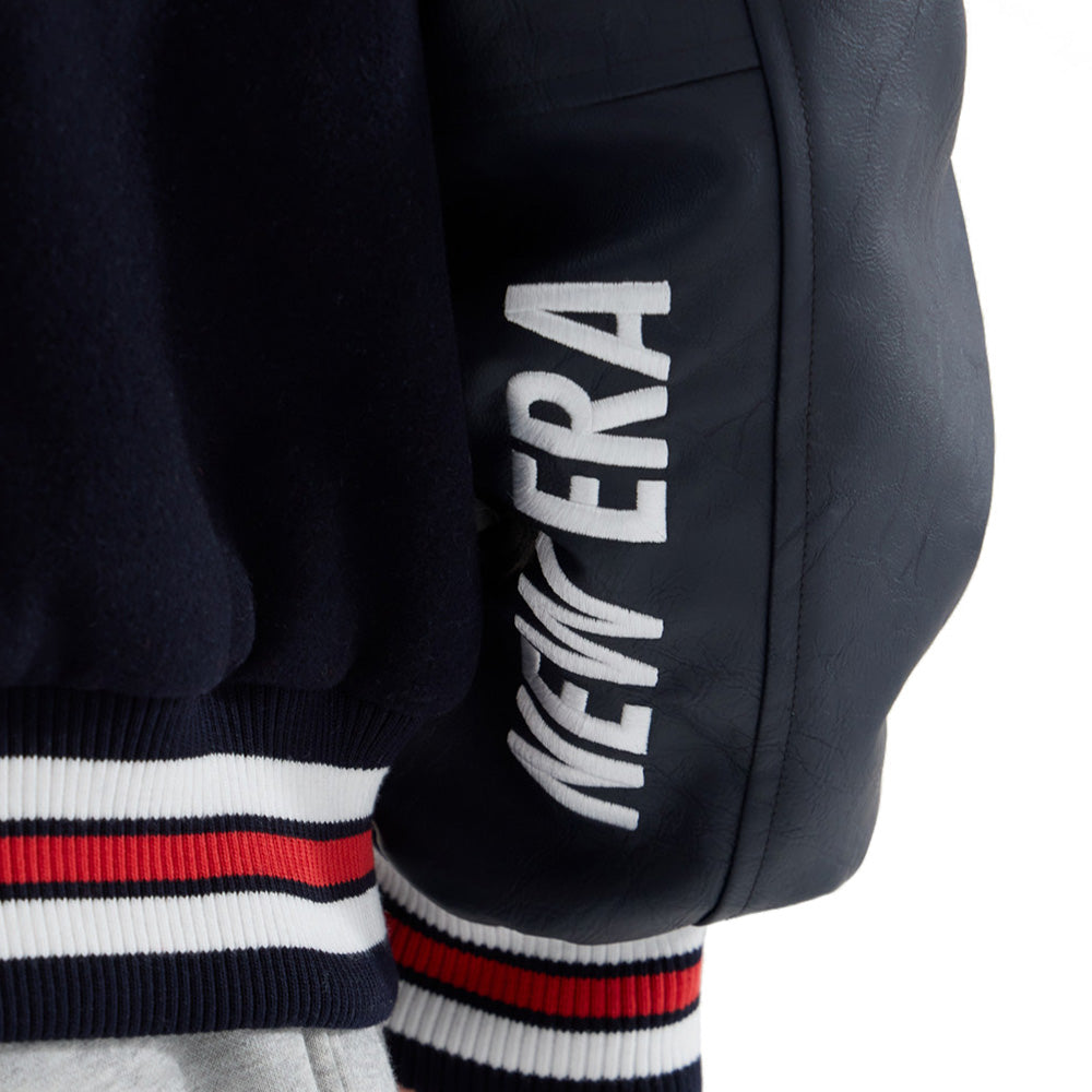 New Era Oracle Red Bull Racing Motorsports Wordmark Varsity Jacket