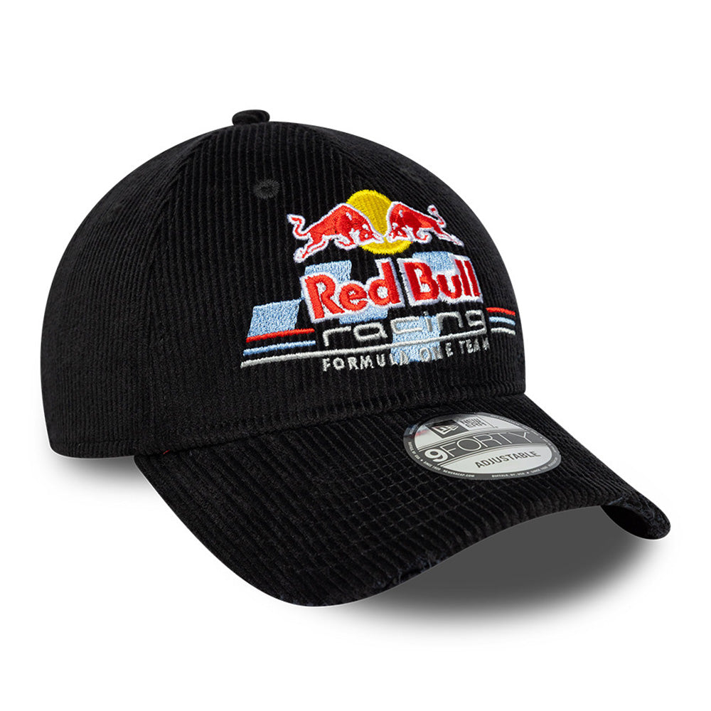 New Era Oracle Red Bull Racing Distressed Corduroy Black 9FORTY Adjustable Cap