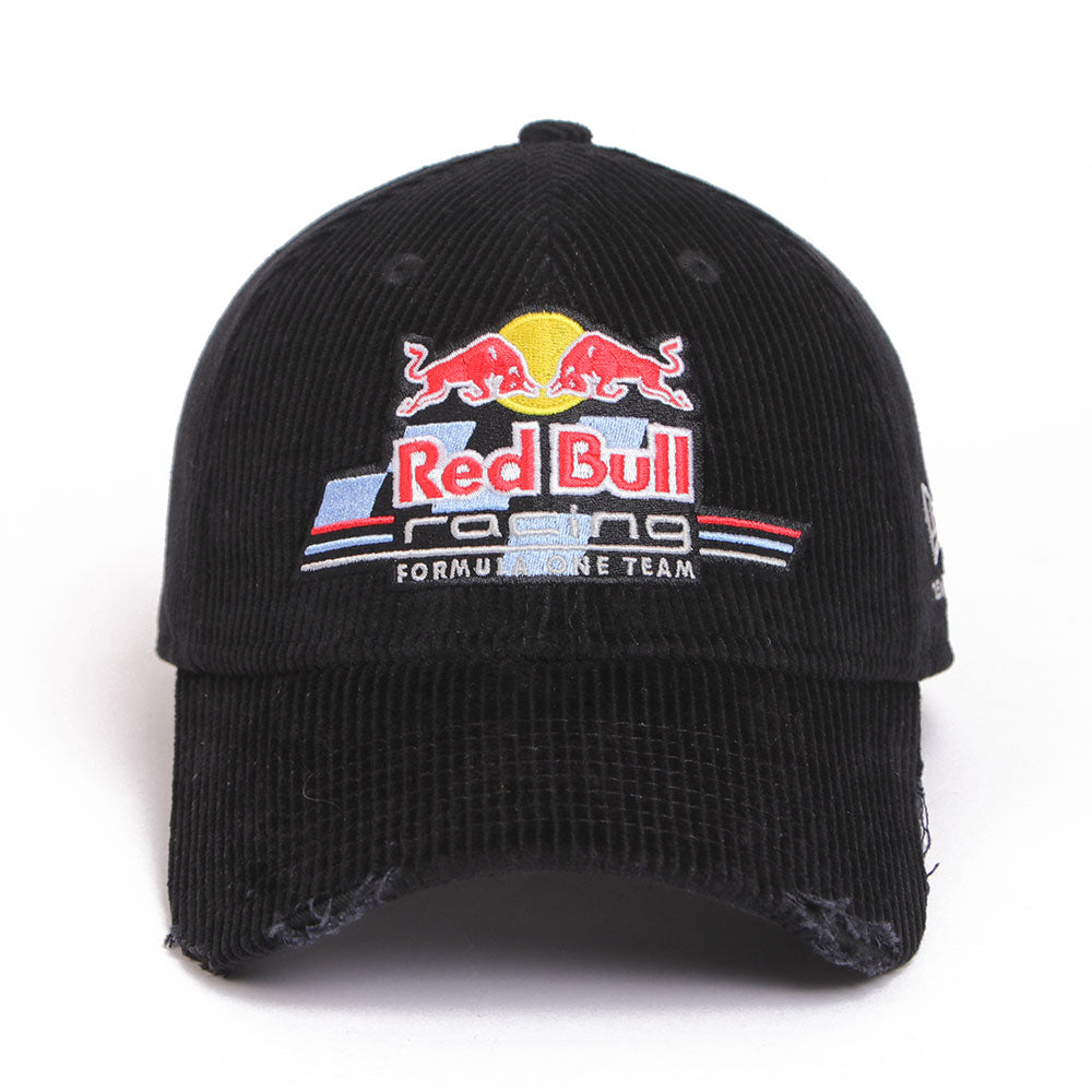 New Era Oracle Red Bull Racing Distressed Corduroy Black 9FORTY Adjustable Cap