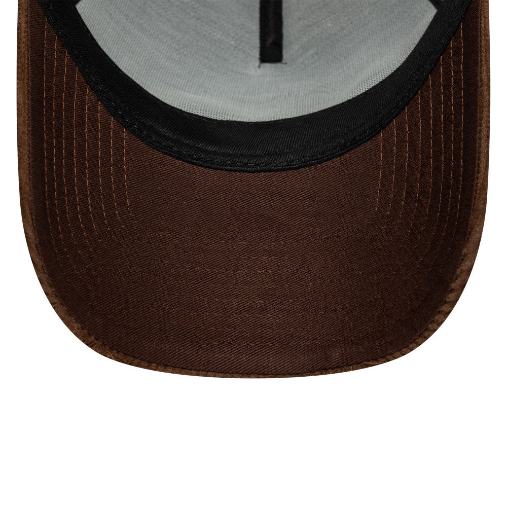 New Era Oracle Red Bull Racing Distressed Cord Brown 9FORTY A-Frame Trucker Adjustable Cap