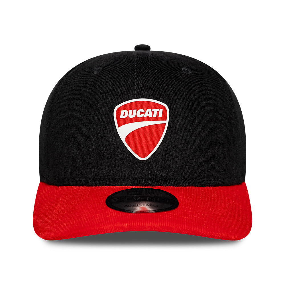 New Era Ducati Motorsports Black Contrast Visor 9SEVENTY Stretch-Snap Cap
