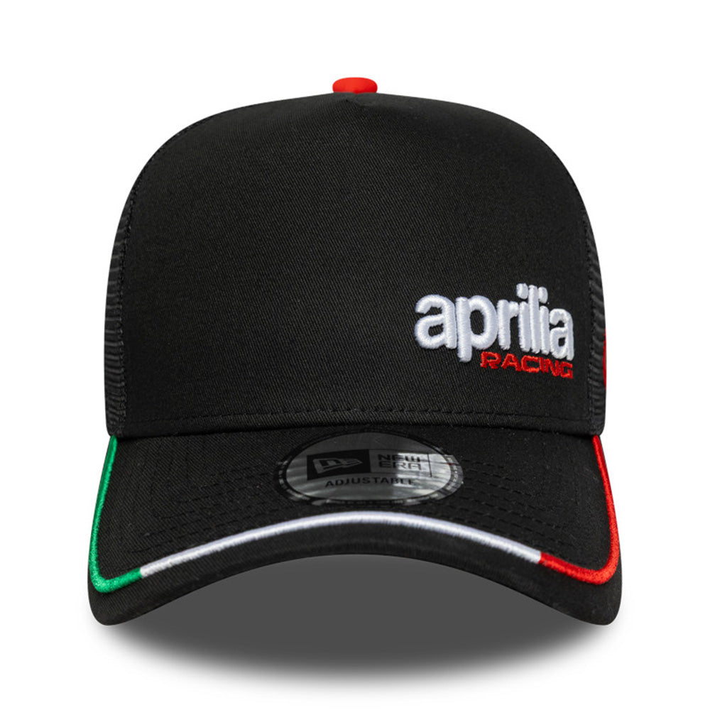 New Era Aprilia Piaggio Motorsports Flawless 9FORTY A-Frame Trucker Snapback Cap