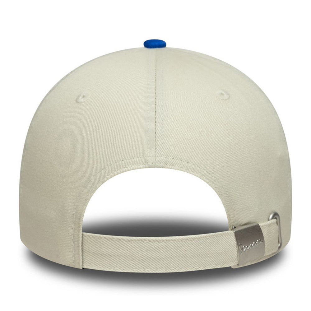 New Era Vespa Motorsports Contrast Visor Chrome White Blue 9FORTY Adjustable Cap