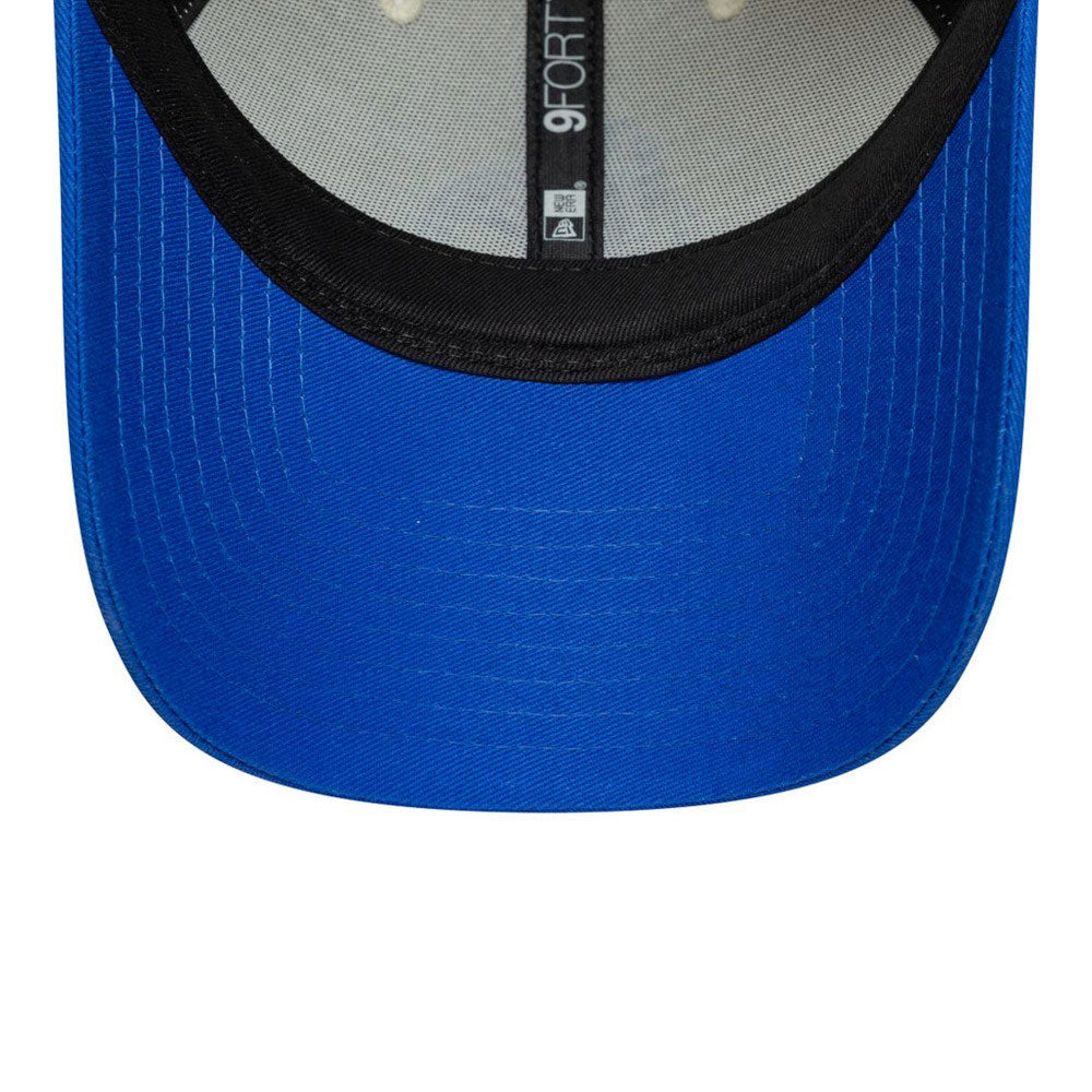 New Era Vespa Motorsports Contrast Visor Chrome White Blue 9FORTY Adjustable Cap