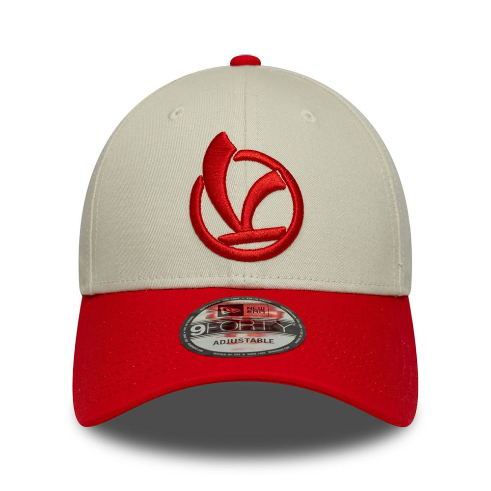 New Era Vespa Motorsports Contrast Visor Contrast White Red 9FORTY Adjustable Cap
