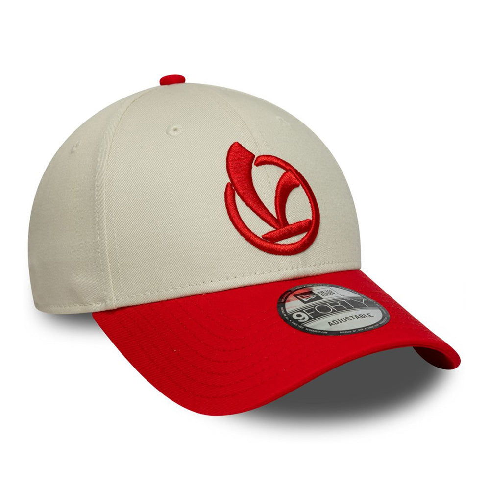 New Era Vespa Motorsports Contrast Visor Contrast White Red 9FORTY Adjustable Cap