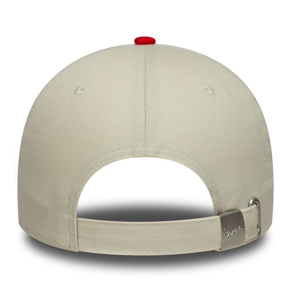 New Era Vespa Motorsports Contrast Visor Contrast White Red 9FORTY Adjustable Cap
