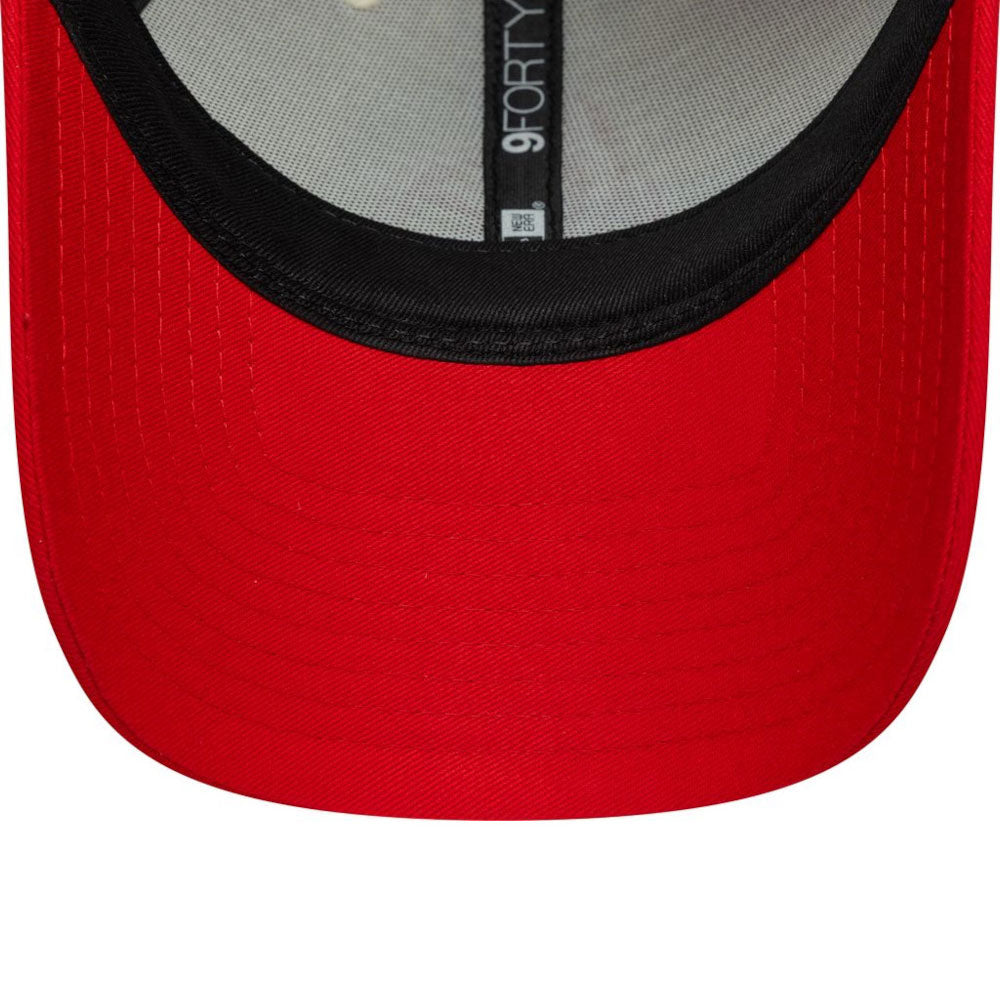 New Era Vespa Motorsports Contrast Visor Contrast White Red 9FORTY Adjustable Cap