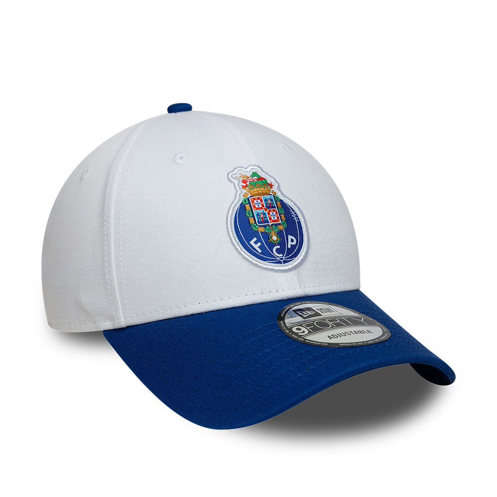New Era FC Porto EMEA Football White Blue Contrast 9FORTY Adjustable Cap