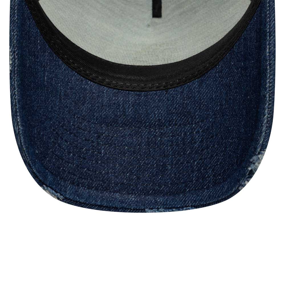 New Era Visa Cash App Racing Bulls Motorsports Denim A-Frame Trucker Snapback Cap