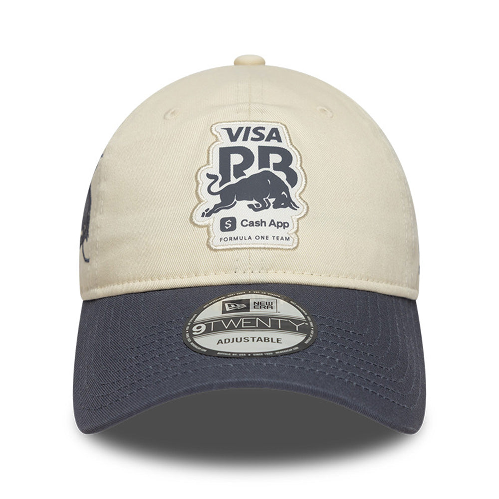 New Era Visa Cash App Racing Bulls Motorsports Contrast Visor Chrome Gray 9TWENTY Adjustable Cap