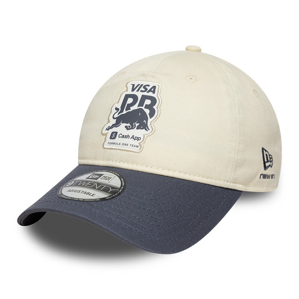 New Era Visa Cash App Racing Bulls Motorsports Contrast Visor Chrome Gray 9TWENTY Adjustable Cap