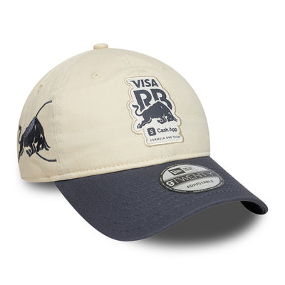 New Era Visa Cash App Racing Bulls Motorsports Contrast Visor Chrome Gray 9TWENTY Adjustable Cap