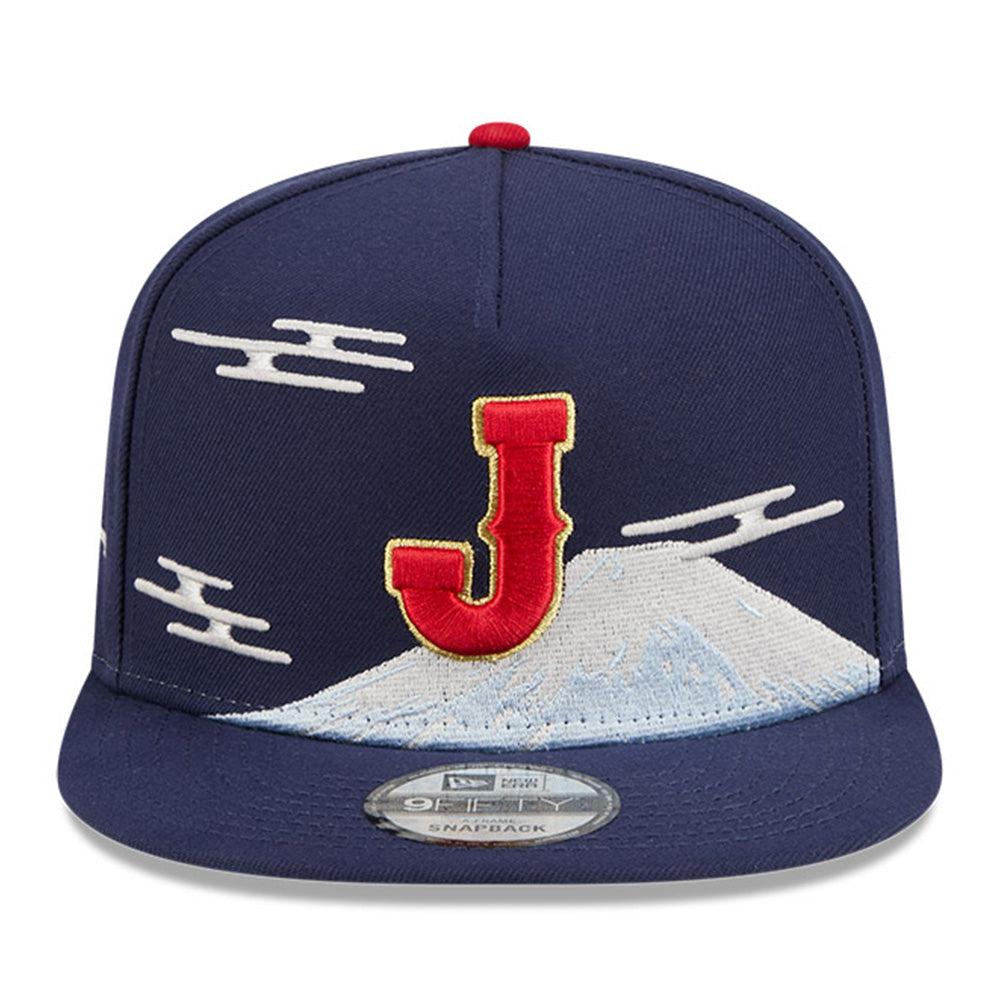 New Era World Baseball Classic Japan Blue 9FIFTY A-Frame Snapback Cap