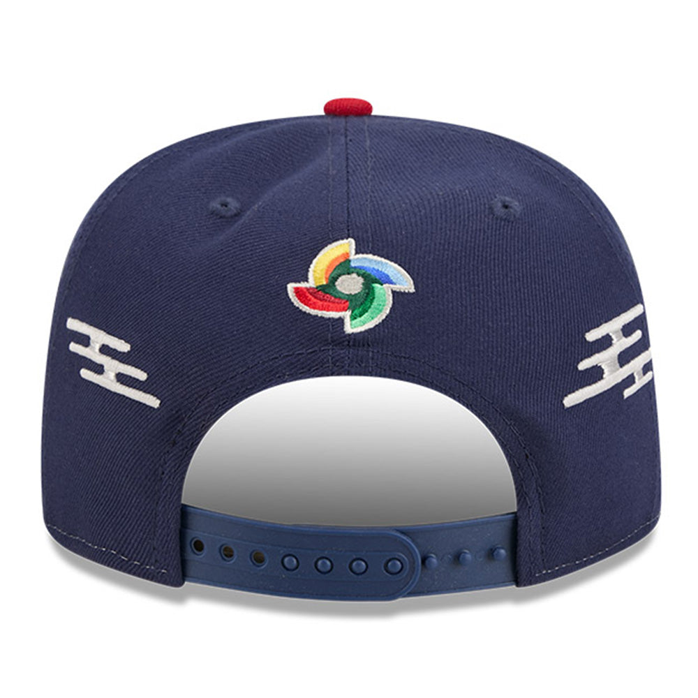 New Era World Baseball Classic Japan Blue 9FIFTY A-Frame Snapback Cap