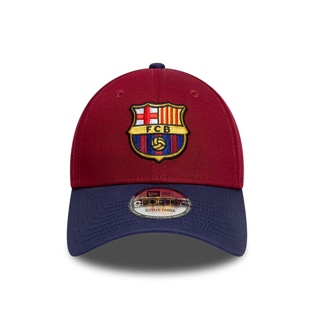 New Era FC Barcelona EMEA Football Cardinal Navy 9FORTY Adjustable Cap