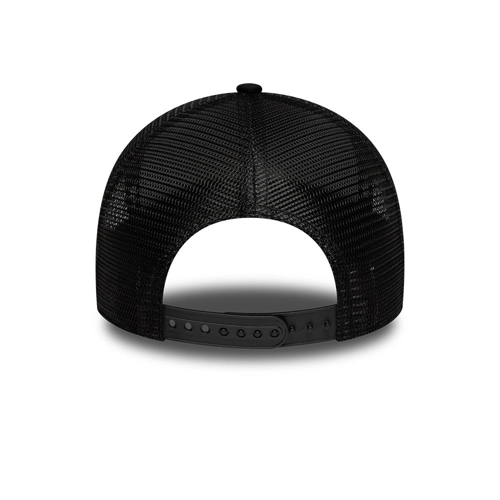 New Era FC Barcelona EMEA Football Black 9FORTY A-Frame Trucker Snapback Cap