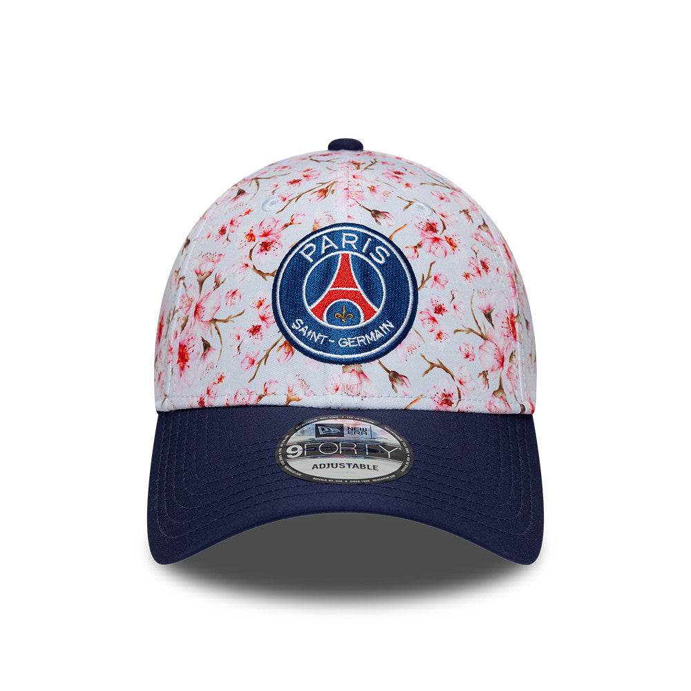 New Era Paris Saint Germain Football Club Cherry Blossom White 9FORTY Adjustable Cap (ONLINE EXCLUSIVE)