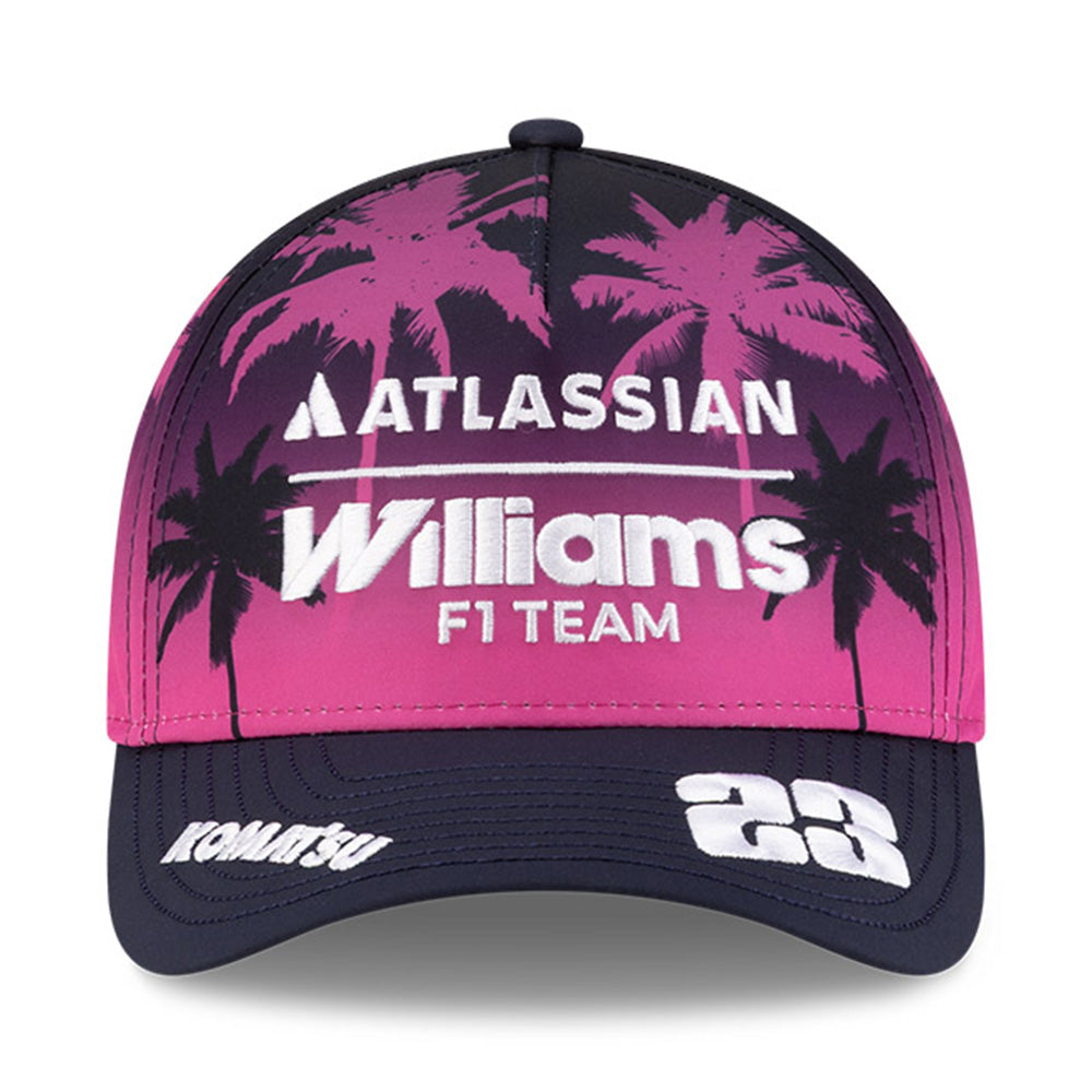 New Era Atlassian Williams F1 Team Alex Albon Miami Race Special Multi 9FORTY M-Crown A-Frame Adjustable Cap
