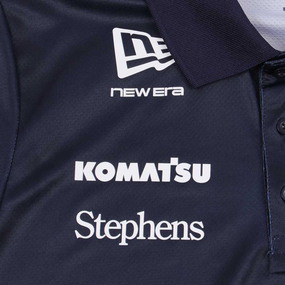 New Era Atlassian Williams F1 Team Navy Tech Short Sleeve Polo Shirt