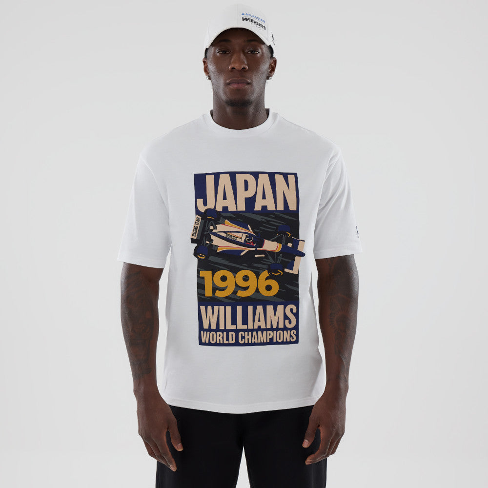 New Era Atlassian Williams F1 Team Japan Race Special White Short Sleeve T-Shirt