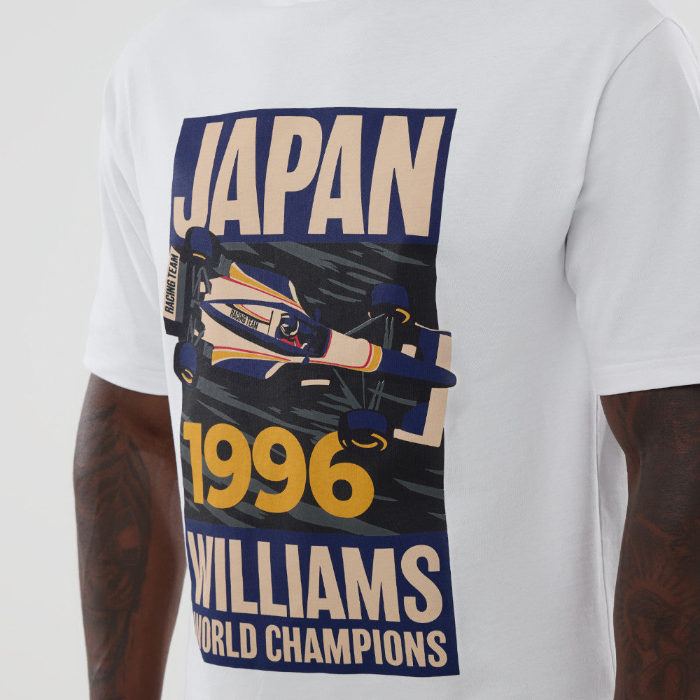 New Era Atlassian Williams F1 Team Japan Race Special White Short Sleeve T-Shirt