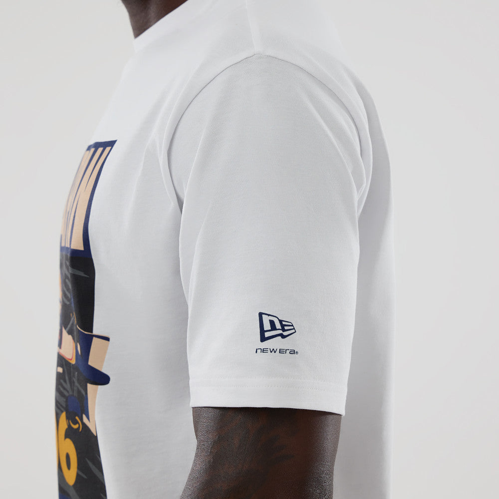 New Era Atlassian Williams F1 Team Japan Race Special White Short Sleeve T-Shirt