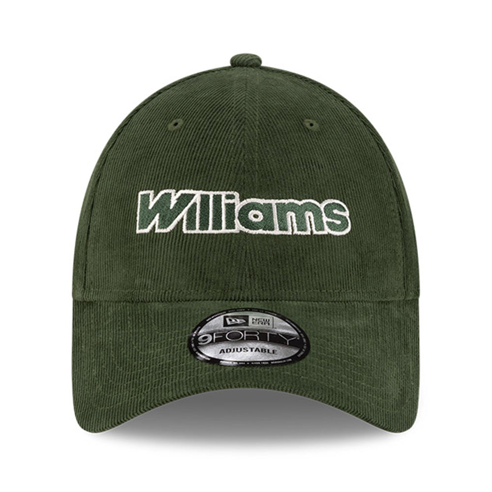 New Era Atlassian Williams F1 Team Dark Green Traditional Corduroy 9FORTY Adjustable Cap