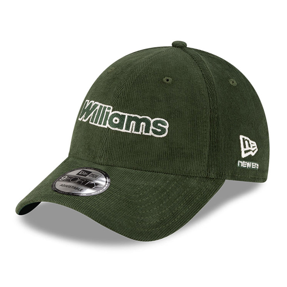 New Era Atlassian Williams F1 Team Dark Green Traditional Corduroy 9FORTY Adjustable Cap