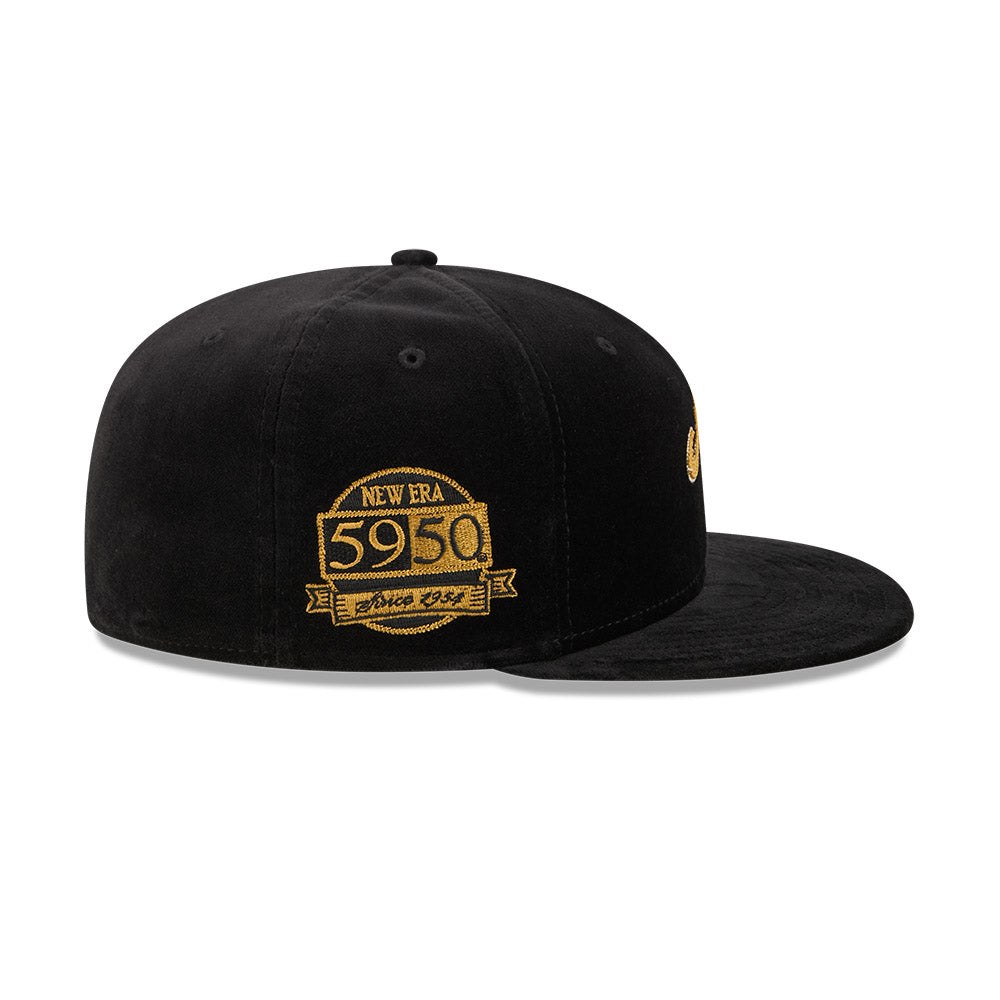 New Era Script Patch 59FIFTY Day 2026 34173 Black Gold 59FIFTY Fitted Cap