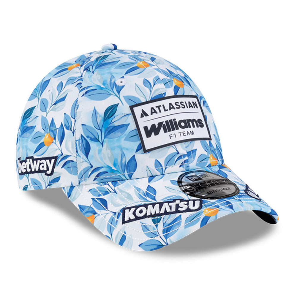 New Era Atlassian Williams F1 Team Barcelona Race Special White Multi 9FORTY Adjustable Cap