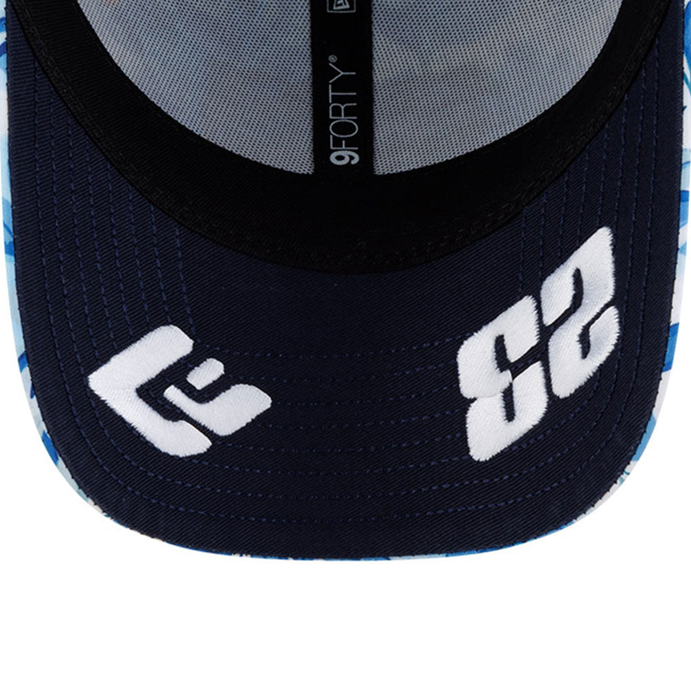 New Era Atlassian Williams F1 Team Alex Albon Barcelona Race Special White Multi 9FORTY Adjustable Cap