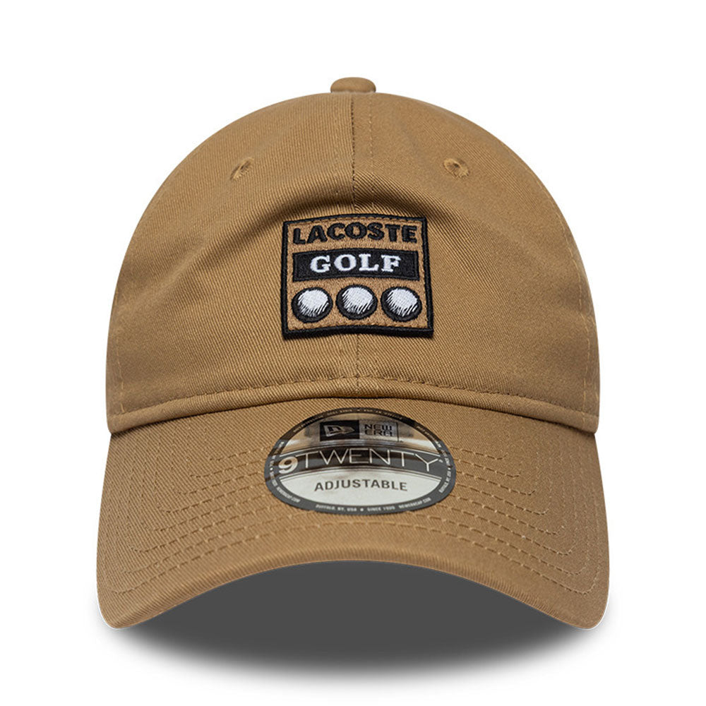New Era x Lacoste Ball Khaki 9TWENTY Adjustable Cap