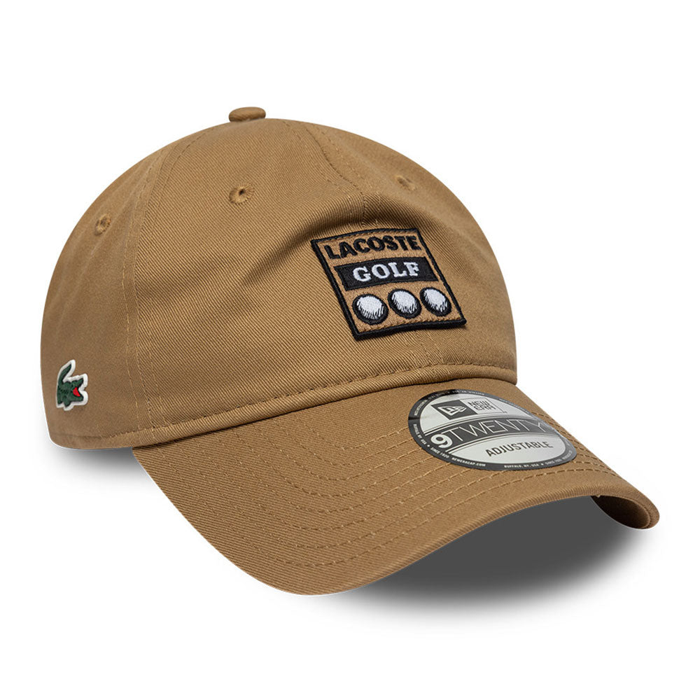 New Era x Lacoste Ball Khaki 9TWENTY Adjustable Cap