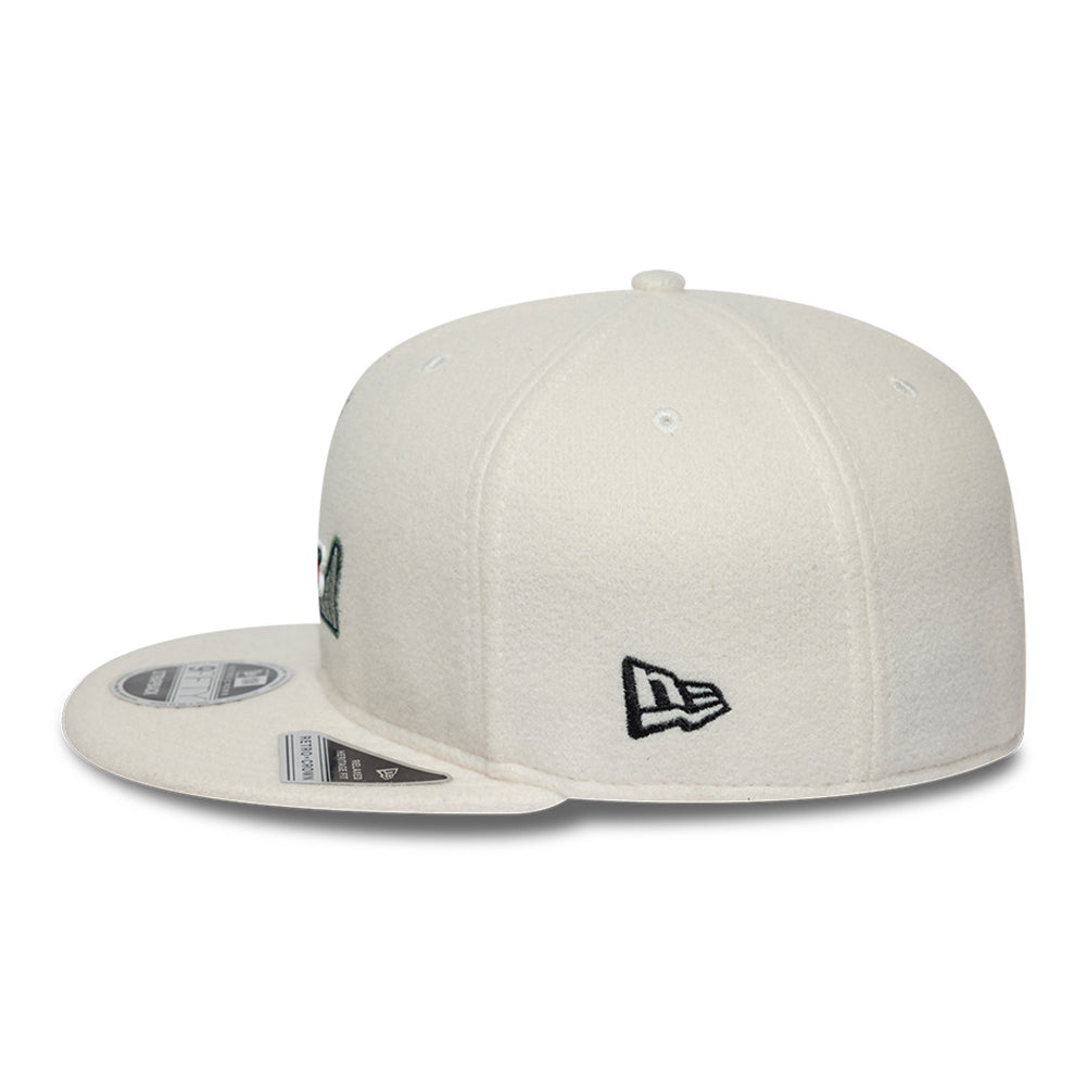 New Era x Lacoste Front Ptach White 9FIFTY Retro Crown 9FIFTY Snapback Cap