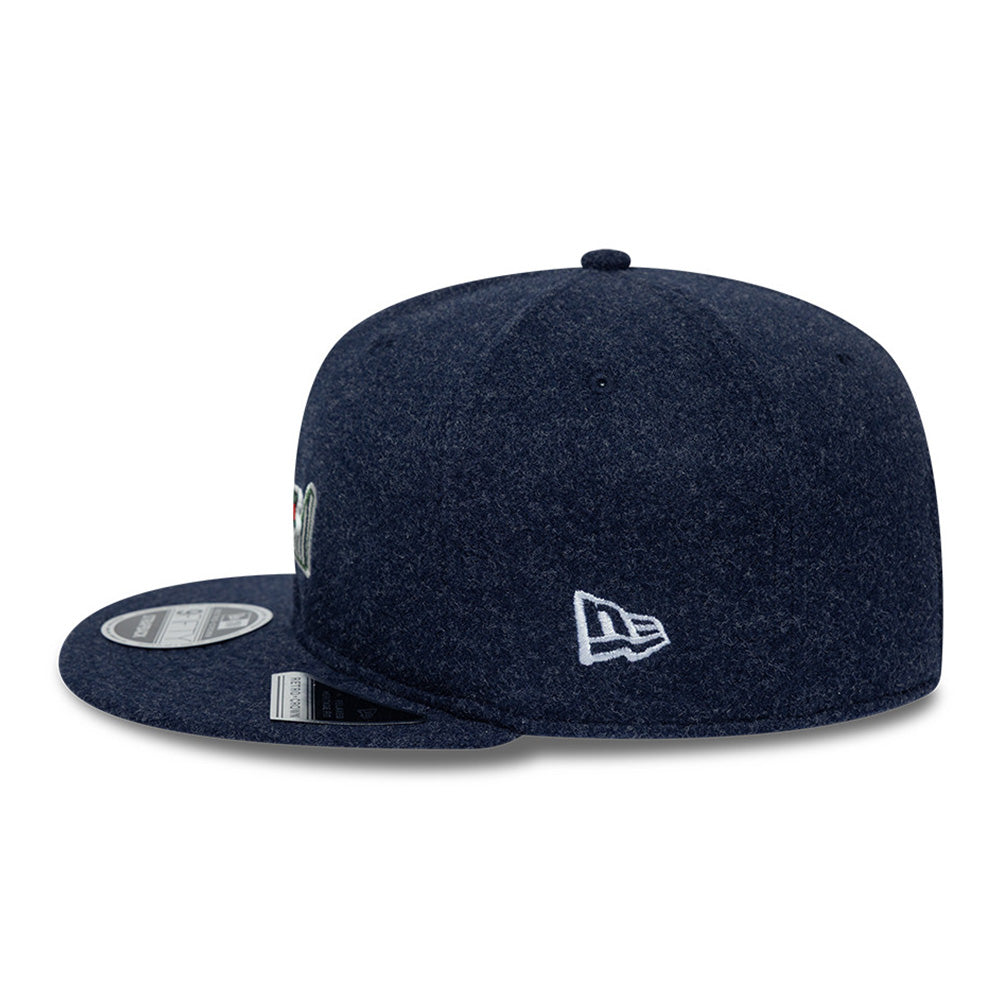New Era x Lacoste Front Ptach Navy 9FIFTY Retro Crown 9FIFTY Snapback Cap