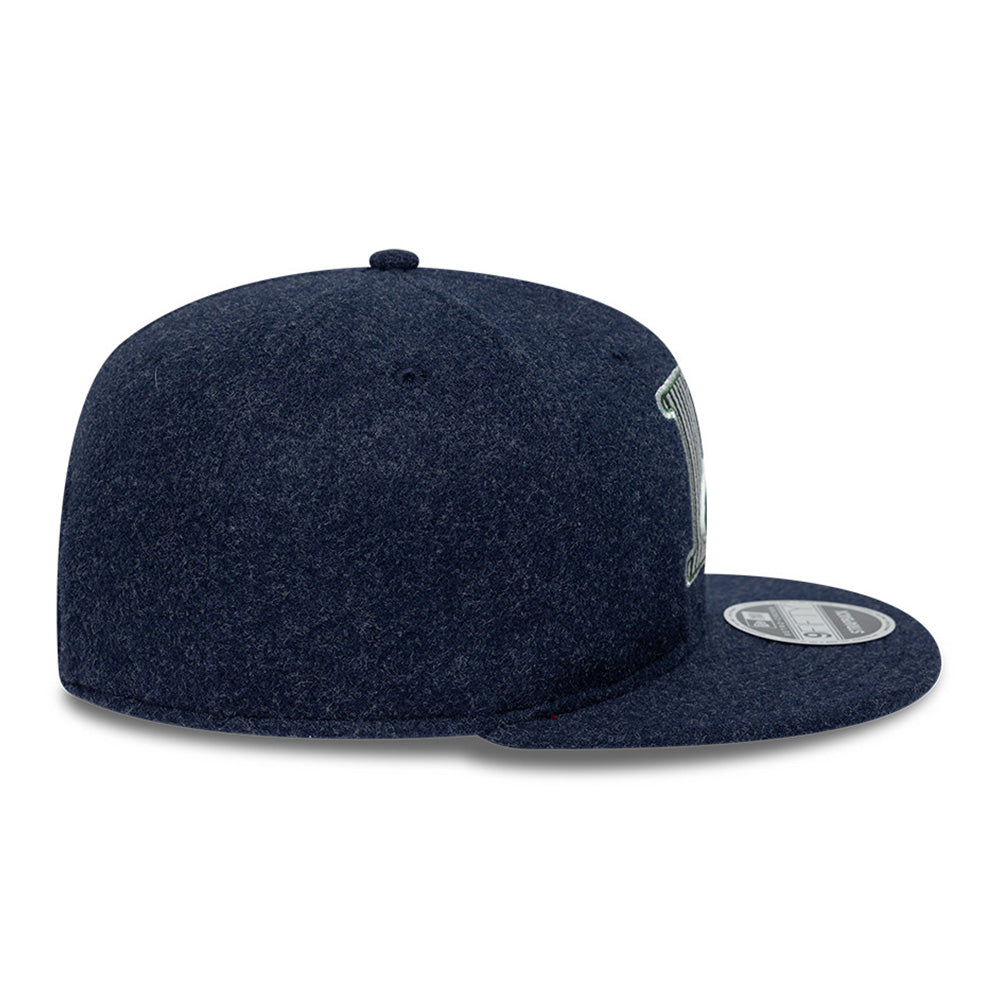 New Era x Lacoste Front Ptach Navy 9FIFTY Retro Crown 9FIFTY Snapback Cap