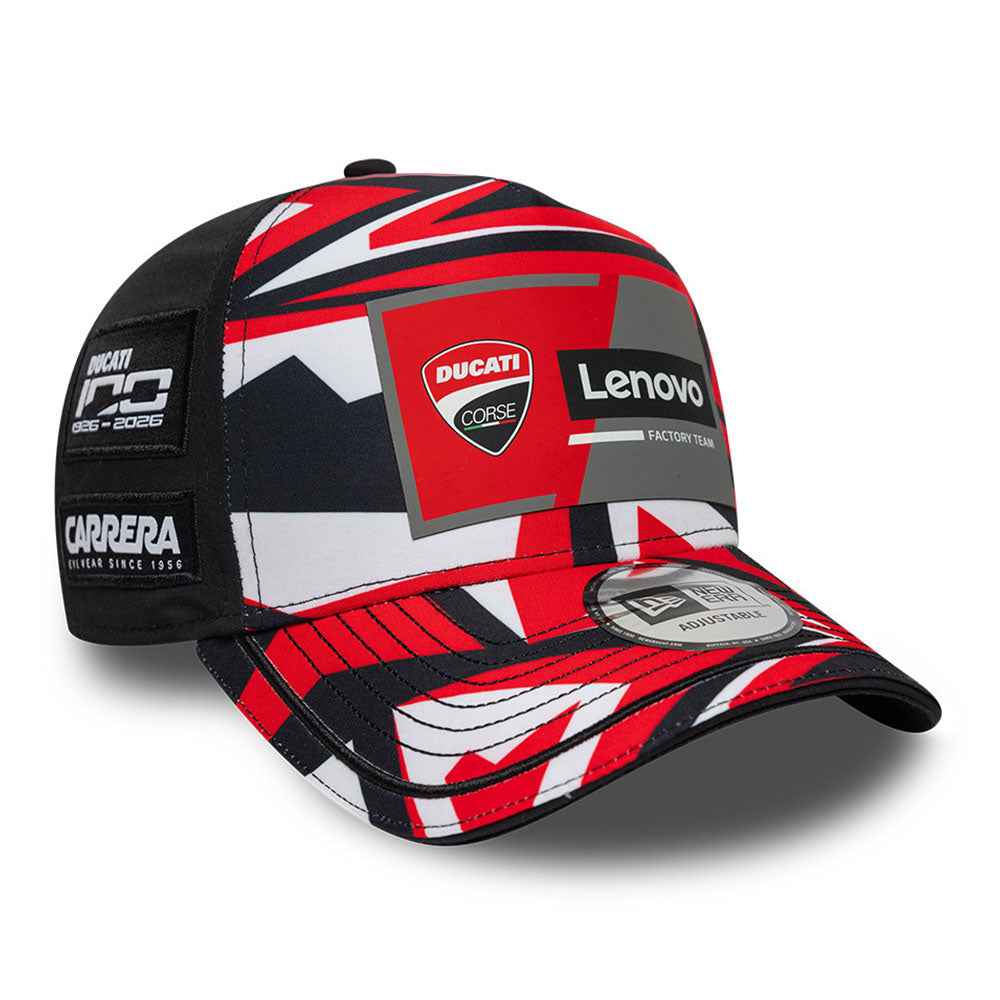 New Era Ducati Race Misano Black 9FORTY A-Frame Adjustable Cap