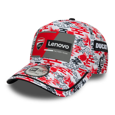 New Era Ducati Race Japan White 9FORTY A-Frame Adjustable Cap