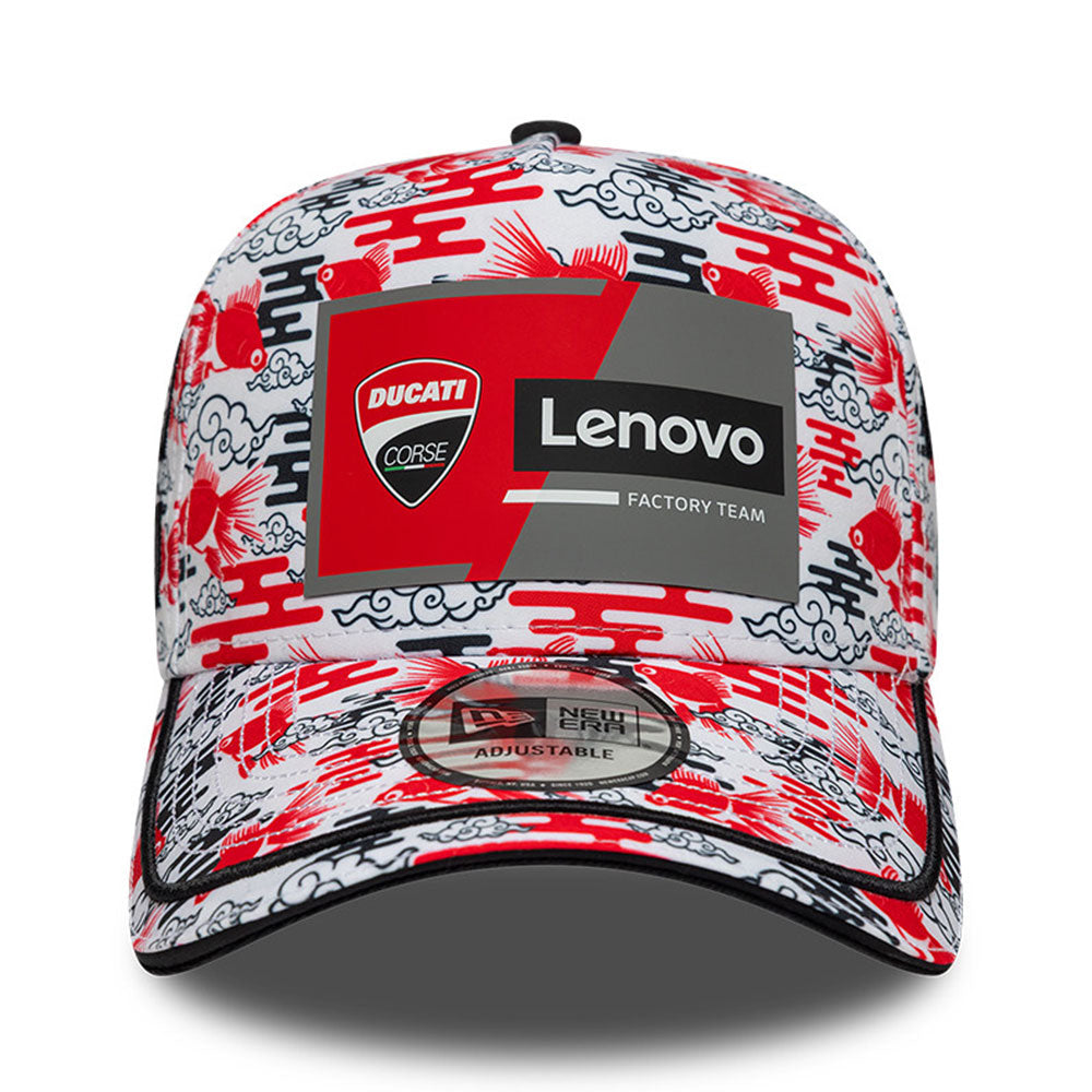 New Era Ducati Race Japan White 9FORTY A-Frame Adjustable Cap