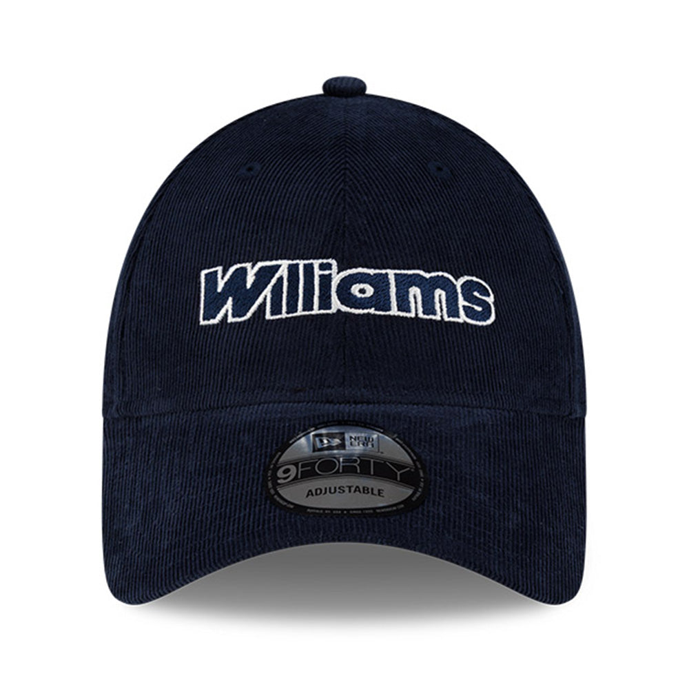 New Era Atlassian Williams Seasonal A26 Lifestyle Corduroy Navy 9FORTY Adjustable Cap