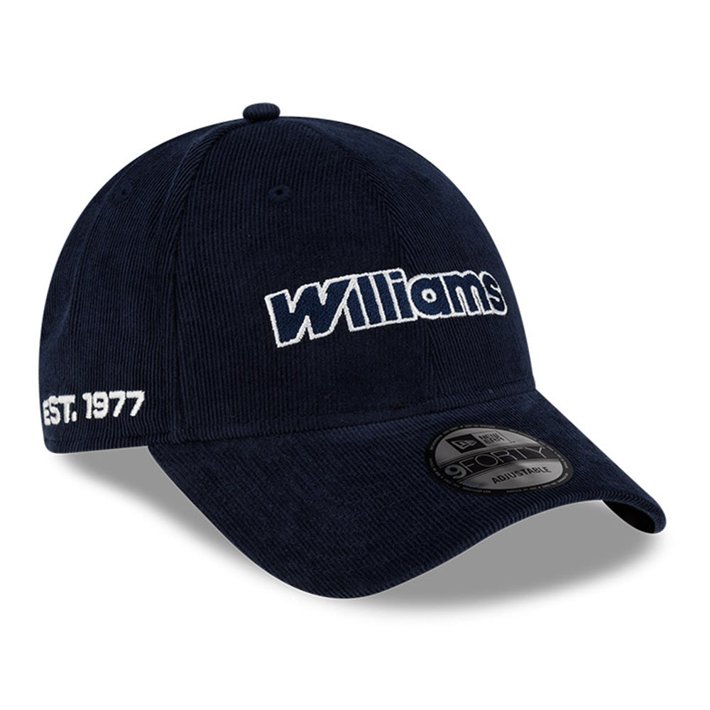 New Era Atlassian Williams Seasonal A26 Lifestyle Corduroy Navy 9FORTY Adjustable Cap