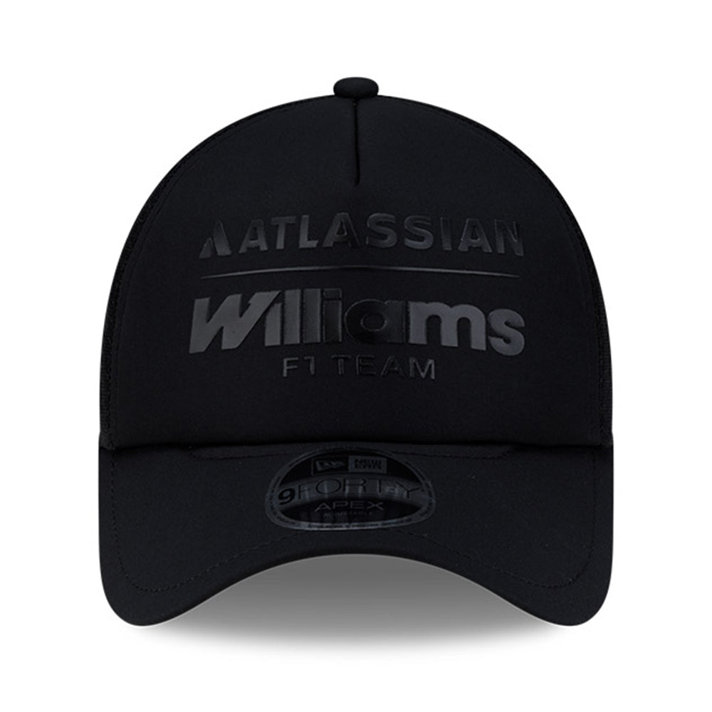 New Era Atlassian Williams Seasonal A26 Lifestyle Black 9FORTY APEX Adjustable Cap