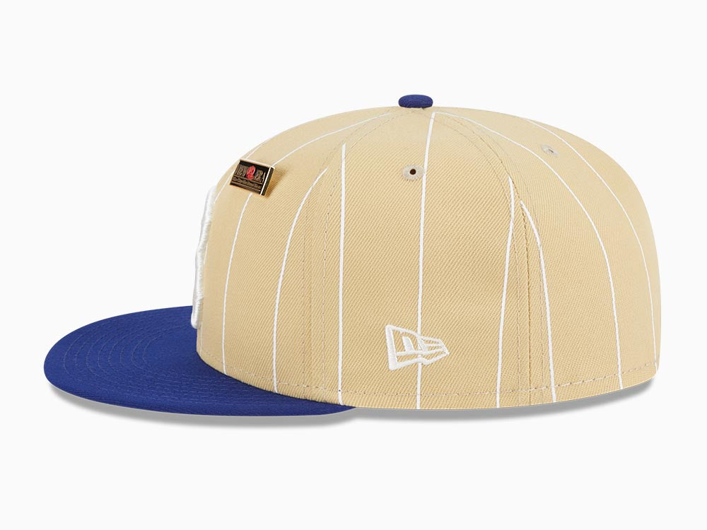 Brooklyn Dodgers MLB 59FIFTY DAY 2023 Dark Royal Vintage Gold Stripe 59FIFTY Fitted Cap