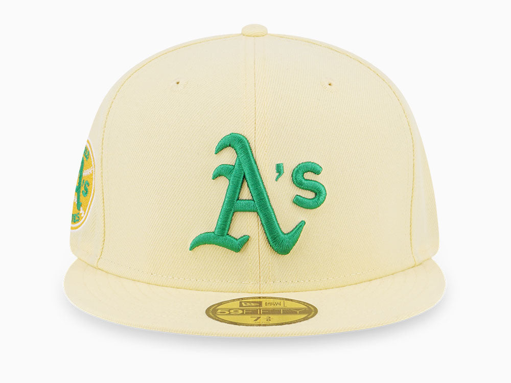 Oakland Athletics MLB Cooperstown Easter Egg Light Yellow 59FIFTY Fitted Cap